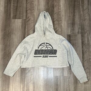 H&M Divided Brooklyn Babe Cropped Hoodie - Large